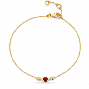 Bracelet Rubis et diamants
