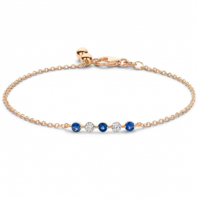 Bracelet saphir bleu et diamants - One