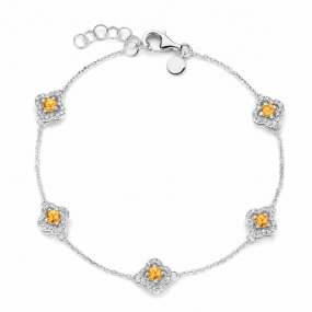 Bracelet saphir jaune et diamants - One More
