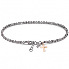 Bracelet Titane Mano J Scooby Doo Croix - Titane et Or