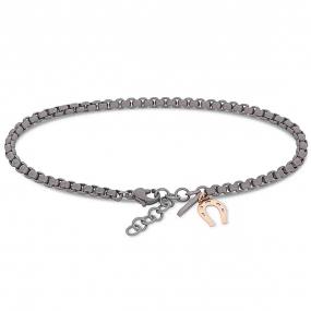Bracelet Titane Mano J Scooby Doo Fer � Cheval - Titane et Or
