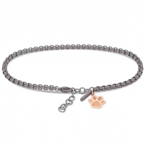 Bracelet Titane Mano J Scooby Doo Patte - Titane et Or
