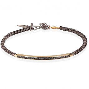 Bracelet Titane Mano J Scooby Doo - Titane et Or - Diamants Noirs