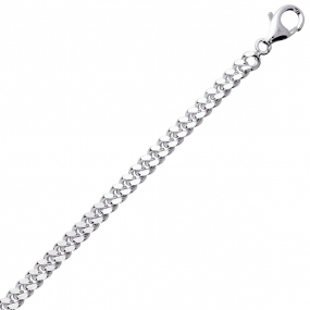 Chaine Argent maille Gourmette