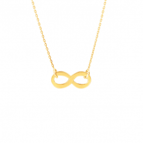 Chaine en or 9 carats Fantaisie motif infini