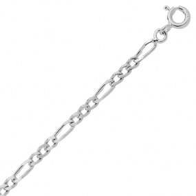 Chaine en or blanc 9 carats maille similaire