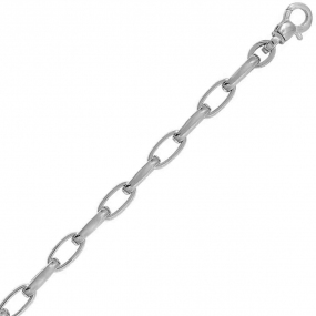 Chaine en or blanc Fantaisie 6mm