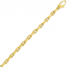 Chaine en or jaune Fantaisie 4mm