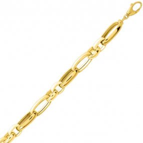 Chaine en or jaune Fantaisie 7mm