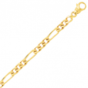 Chaine en or maille alterne 3mm