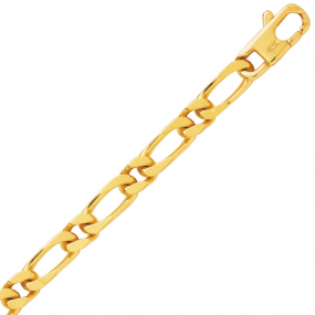 Chaine en or maille Alterne 4 mm