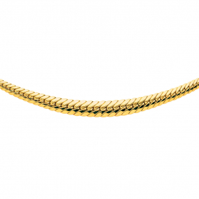 Chaine en or maille Anglaise 6 mm