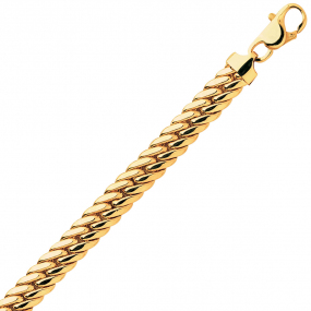 Chaine en or maille Anglaise 7 mm similaire