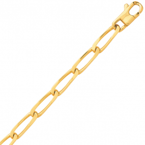 Chaine en or maille cheval 4 mm en r�duction