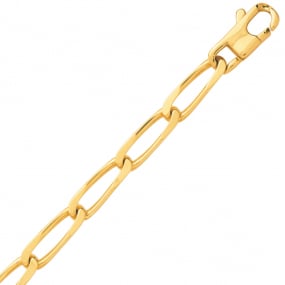 Chaine en or maille cheval 5 mm similaire