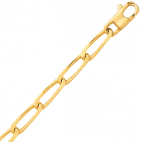Chaine en or maille cheval 5 mm en r�duction