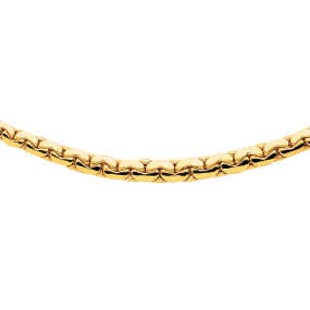 Chaine en or maille Haricot 5 mm similaire