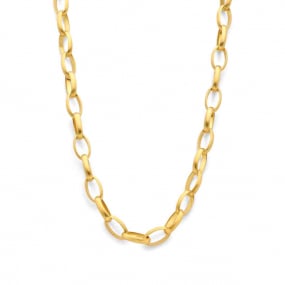 Chaine en or maille ovale