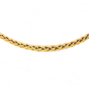 Chaine en or maille palmier 4 mm en rduction