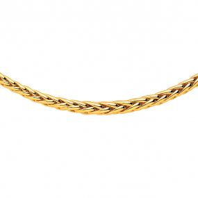 Chaine en or maille palmier 4 mm similaire