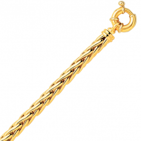 Chaine en or maille palmier 5 mm en rduction