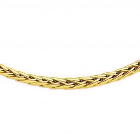 Chaine en or maille palmier 6 mm similaire