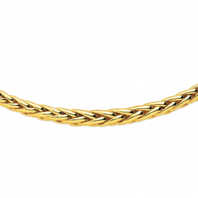 Chaine en or maille palmier 6 mm