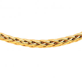 Chaine en or maille palmier 7 mm similaire