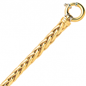 Chaine en or maille Palmier 7mm