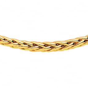 Chaine en or maille Palmier 9mm similaire