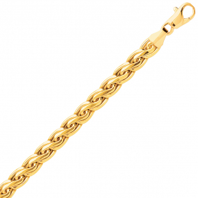 Chaine en or Maille S droite de 5.5 mm