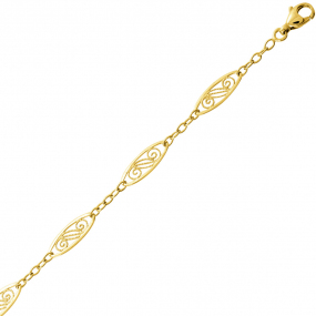 Chaine or Fantaisie motif Filigranes 9 similaire