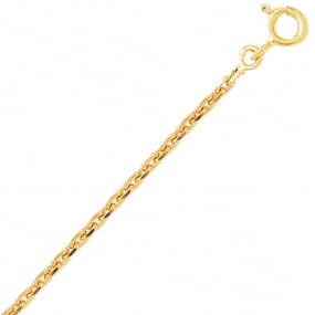 Chane or maille forat 9 carats  en rduction