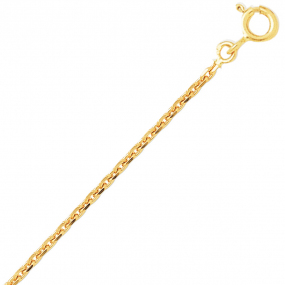 Cha�ne or maille for�at 9 carats en r�duction