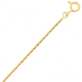 Chane or maille forat 9 carats similaire