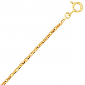Cha�ne or maille for�at 9 carats en r�duction