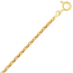 Cha�ne or maille for�at 9 carats en r�duction
