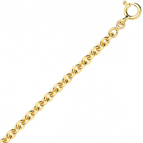 Chane or maille forat ronde 9 carats en rduction