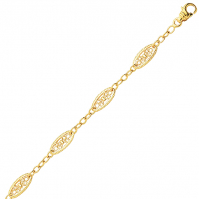 Chaine or motif Filigranes similaire