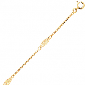 Chaine or motif Filigranes