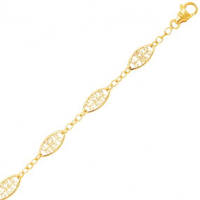 Chaine or motif Filigranes similaire