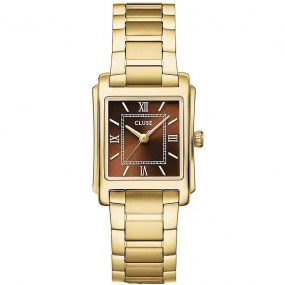 Cluse Angl�e Watch Steel - Brown - Gold Colour 