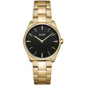 Cluse Froce Petite Steel Black, Gold Colour