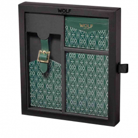 Coffret Passeport , Etui � cartes et �tiquette � bagages Wolf 1834