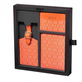 Coffret Passeport , Etui � cartes et �tiquette � bagages Wolf 1834 