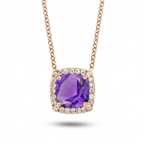Collier Amthyste et diamants One More