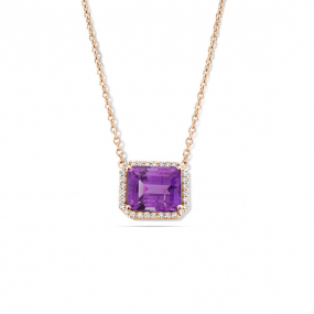 Collier Amthyste et diamants One More