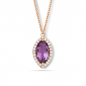 Collier Amthyste et diamants One More