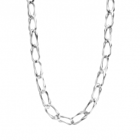 Collier Argent avec lien ovale - Naiomy