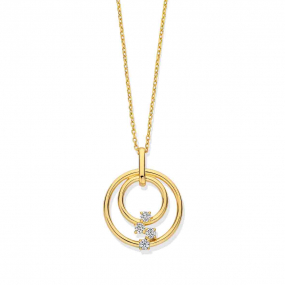 Collier Argent avec pendentif en forme similaire